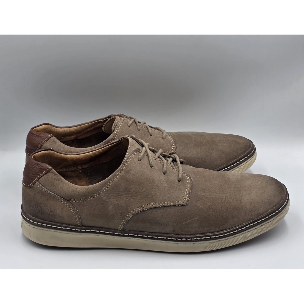 Johnston & Murphy Shoes Mens 12 M Oxford Dress Casual 25-8358 Brown Sheep Skin - Picture 6 of 12